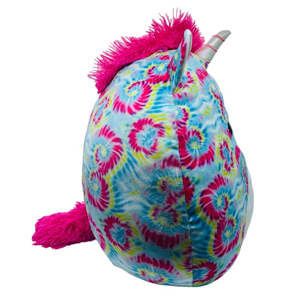 Squishmallows 16” Atlas Fun Color Tie Dye Unicorn Plush Stuffed Animal. - Picture 4 of 10